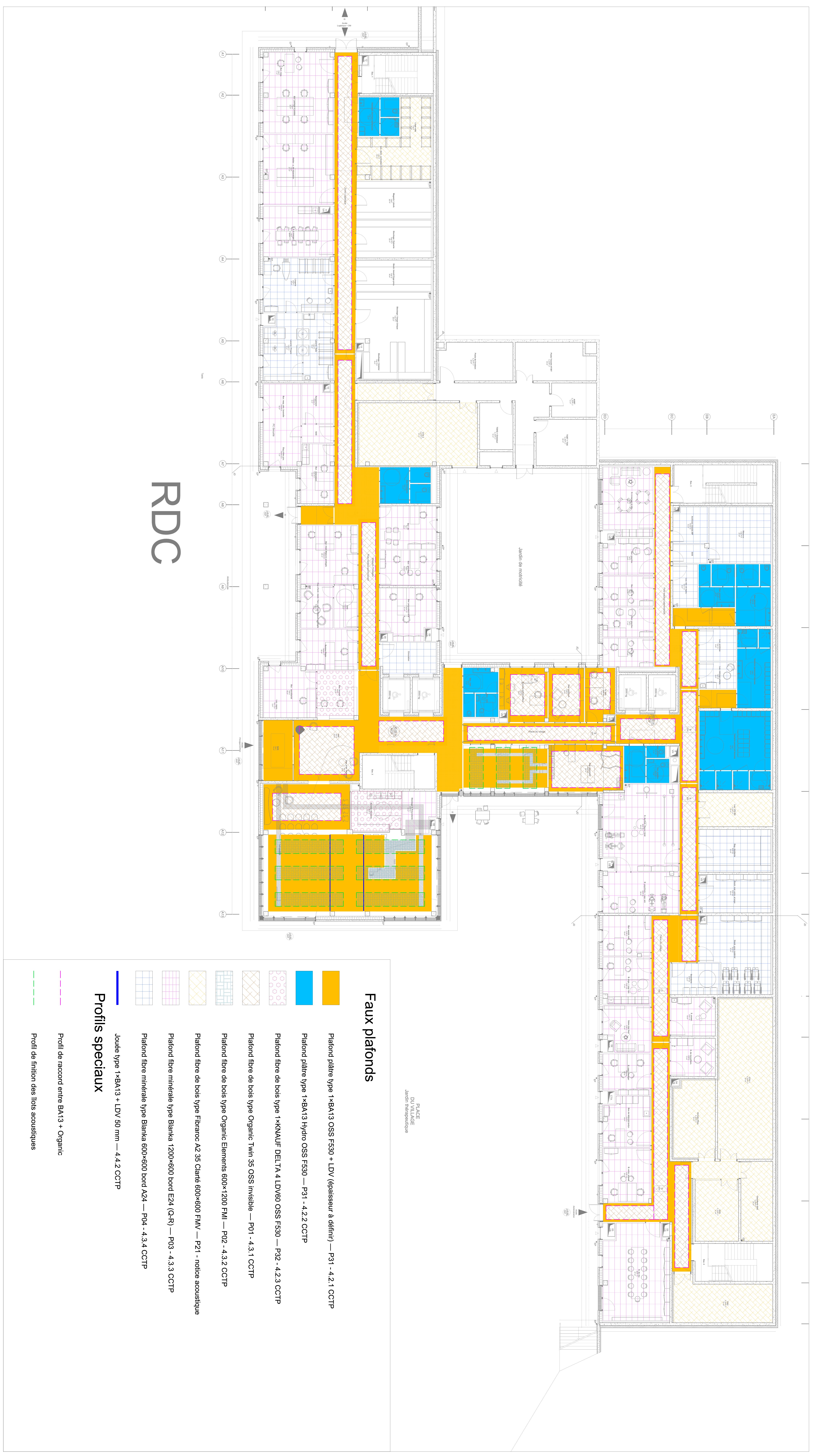 Plan de repérage des faux plafonds